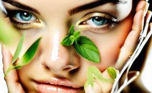 Image depicting a woman with radiant, healthy skin, symbolizing the benefits of natural home remedies for oily skin and a balanced lifestyle.